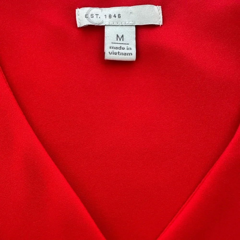 Vibrant Red Sleeveless Top, Size M | C Est 1946 - Picture 5 of 10